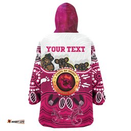 Australia Maroons Cane Toad Custom Queenslanders Go The Mighty Maroons Indigenous Koala Wearable Blanket Hoodie Aussie Oodie