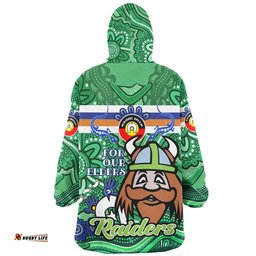 Canberra Raiders Naidoc Week Custom For Our Elders Home Jersey Wearable Blanket Hoodie Aussie Oodie