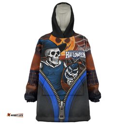 Carlton Halloween Night Reaper Zipper Wearable Blanket Hoodie Aussie Oodie