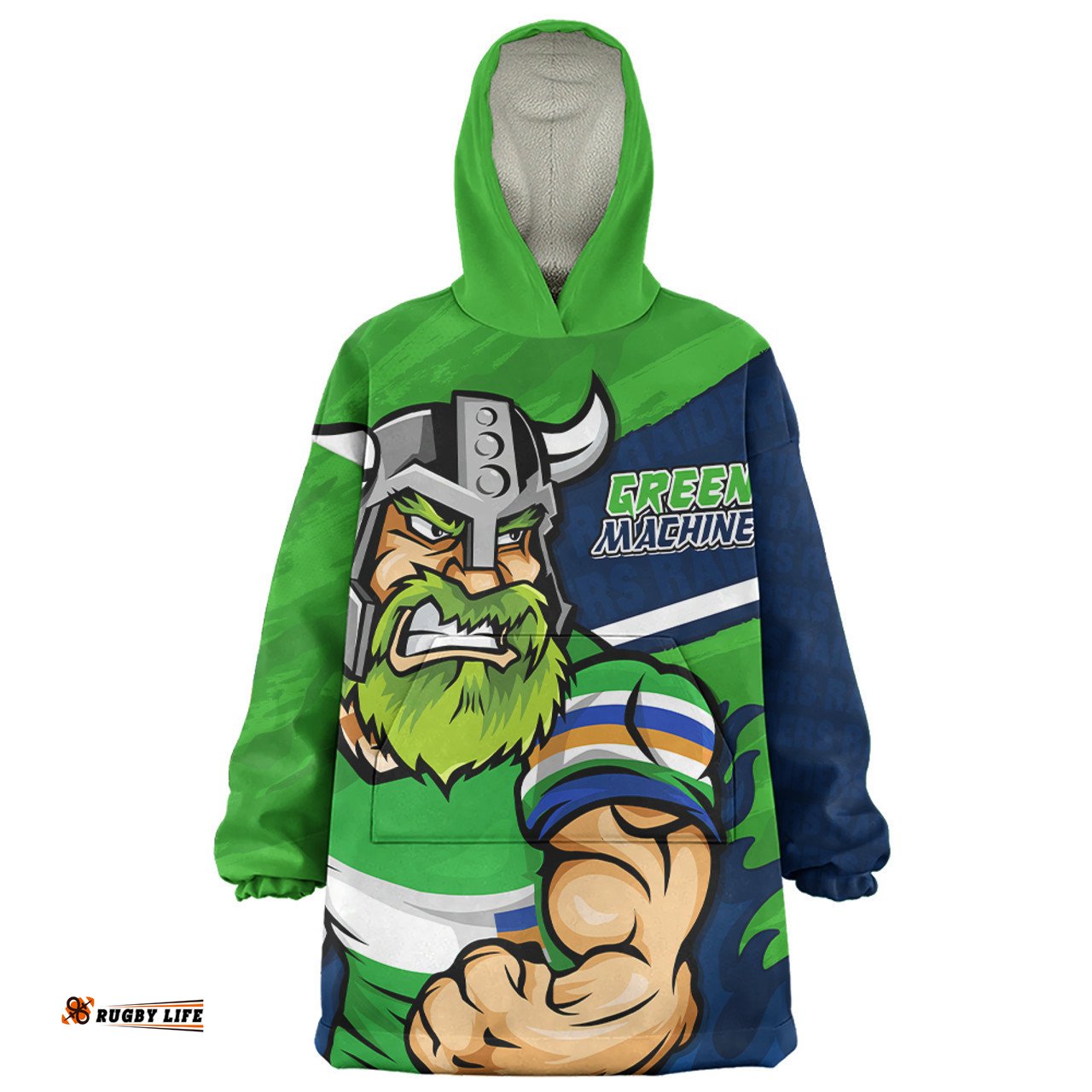 Canberra Raiders Defend The Pride Wearable Blanket Hoodie Aussie Oodie