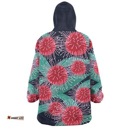 Australia Aboriginal Australian Hakea Flower Artwork Wearable Blanket Hoodie Aussie Oodie