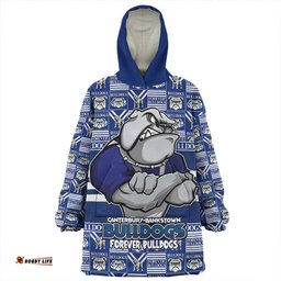 Canterbury Bankstown Bulldogs Champions Pride Comic Style Wearable Blanket Hoodie Aussie Oodie