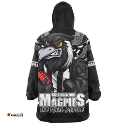 Collingwood Final Clash Battle Edition Wearable Blanket Hoodie Aussie Oodie