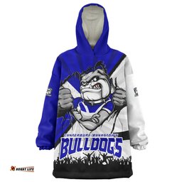 Canterbury Bankstown Bulldogs Fearless Soul Series Wearable Blanket Hoodie Aussie Oodie