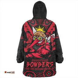 Essendon Ripped Legacy Of The Game Wearable Blanket Hoodie Aussie Oodie