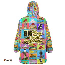 Australia Australia's Iconic Big Things Postage Stamps Style Wearable Blanket Hoodie Aussie Oodie