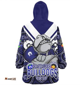 Canterbury Bankstown Bulldogs Naidoc Week Custom For Our Elders Bulldogs Aboriginal Inspired Wearable Blanket Hoodie Aussie Oodie