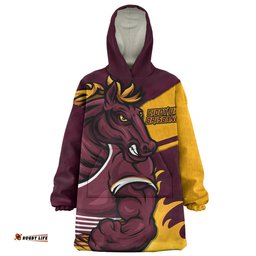 Brisbane Broncos Defend The Pride Wearable Blanket Hoodie Aussie Oodie
