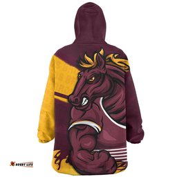 Brisbane Broncos Defend The Pride Wearable Blanket Hoodie Aussie Oodie