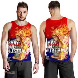 Men's Tank Top - Pray for Australia - Bushfire Mens Tank