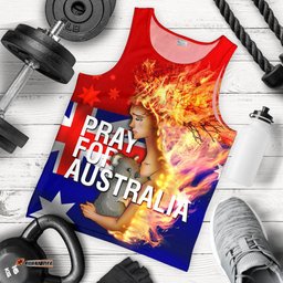 Men's Tank Top - Pray for Australia - Bushfire Mens Tank