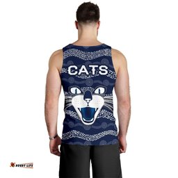 Geelong Men Tank Top Cats Indigenous - Navy