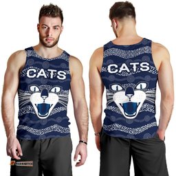 Geelong Men Tank Top Cats Indigenous - Navy