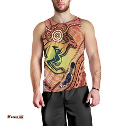 Kangaroos Indigenous Men Tank Top Beautiful Life