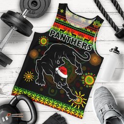 Penrith Panthers Christmas Men's Tank Top Indigenous