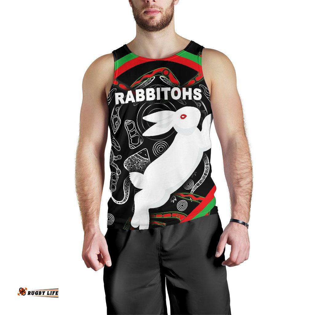 Rabbitohs Men Tank Top Indigenous Mystery Vibes