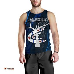 Carlton Men Tank Top Blues Free Style Indigenous