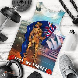 Anzac Men's Tank Top - Australian Soldier