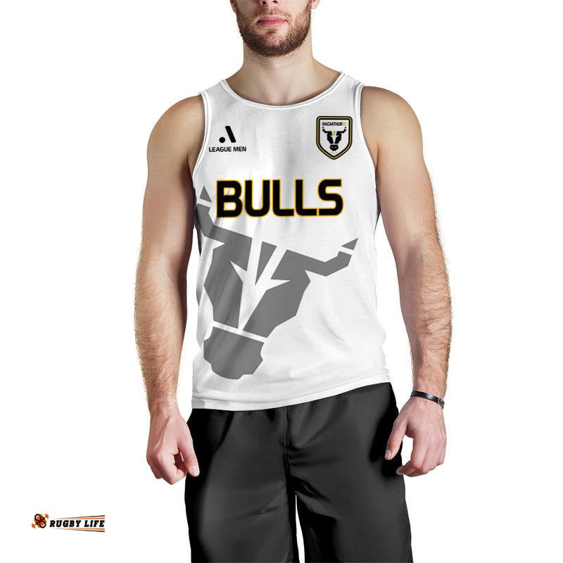 (Custom Personalised) Macarthur Soccer Men Tank Top Bulls Football Club Establish March 2017