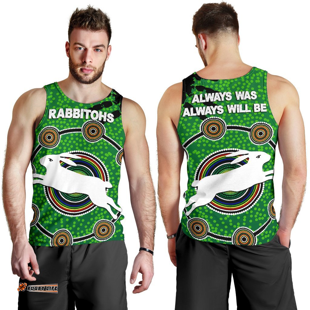 Naidoc Rabbitohs Men Tank Top Aboriginal Vibes No.1
