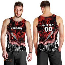 (Custom Personalised) Dragons Men's Tank Top St. George Special Style