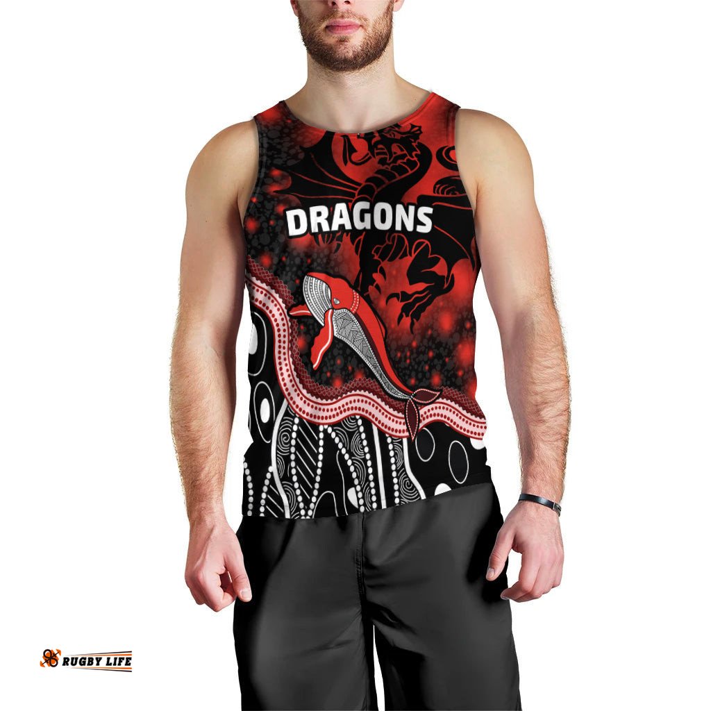 (Custom Personalised) Dragons Men's Tank Top St. George Special Style