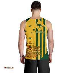 Men's Tank Top -  Australia Kangaroo Sign National Color
