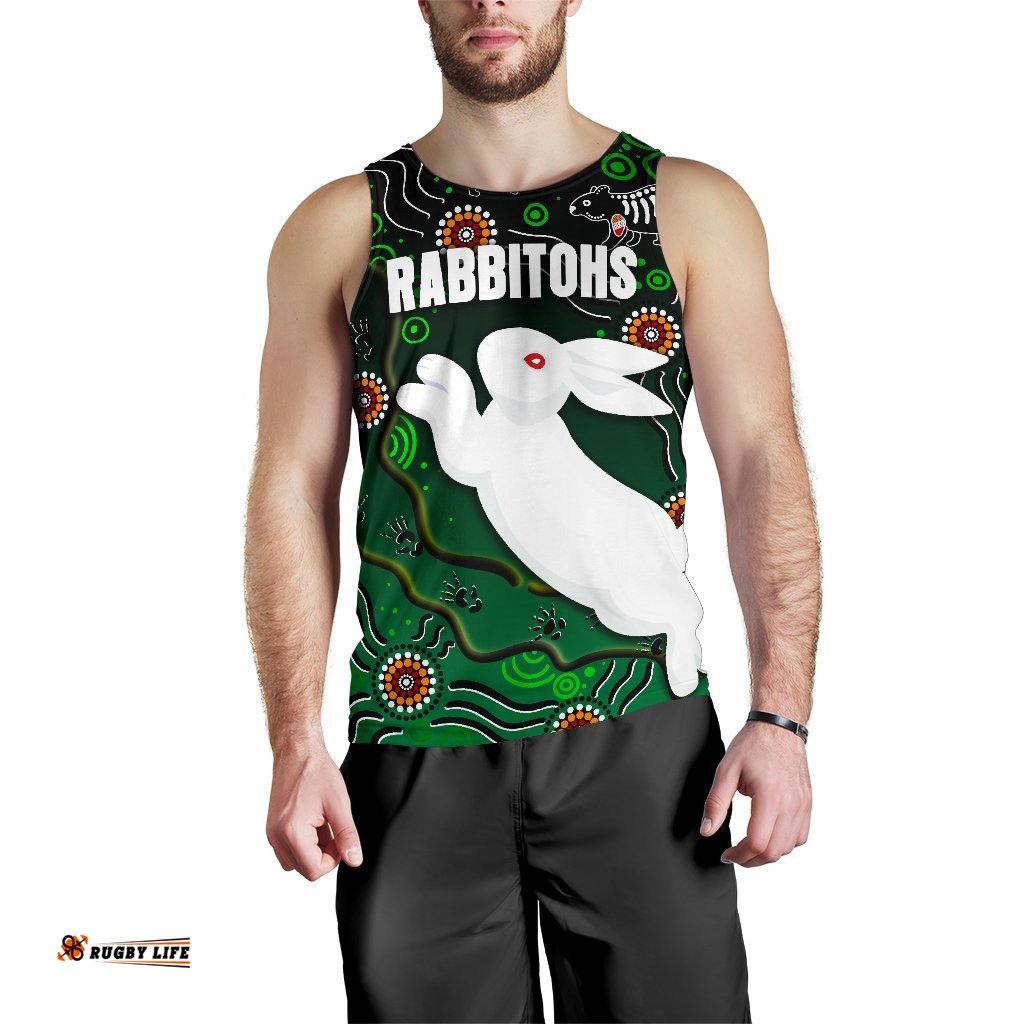 Rabbitohs Men Tank Top Simple Indigenous
