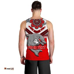 (Custom Personalised) Dolphins Rugby Men Tank Top Redcliffe Come Back Stronger