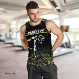 Panthers Indigenous Men Tank Top Premiers Penrith Champion