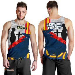 Adelaide Men's Tank Top Special Crows Anzac Day