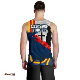 Adelaide Men's Tank Top Special Crows Anzac Day
