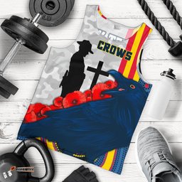 Adelaide Men's Tank Top Special Crows Anzac Day