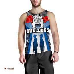 Australia Bulldogs Rugby Men's Tank Top Anzac Day Survival World