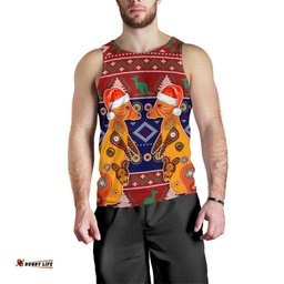 Christmas Australia Men's Tank Top - Mother Kangaroo In Christmas