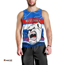 Bulldogs Indigenous Men Tank Top Shirt Western Football