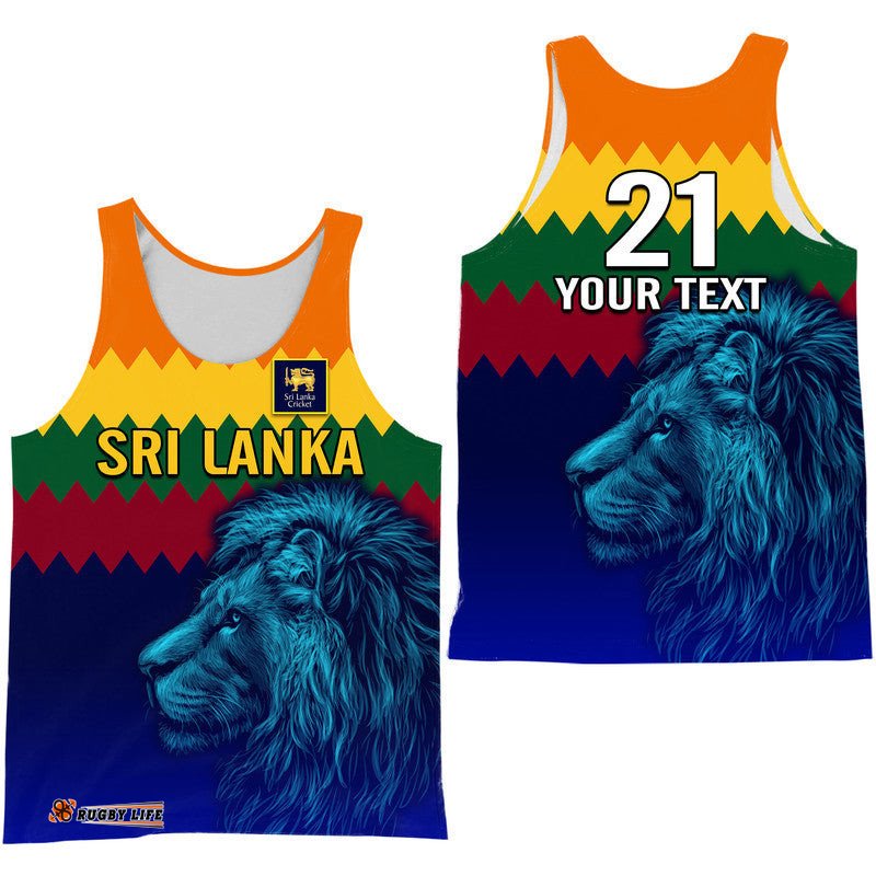 (Custom Personalised) Sri Lanka The Lions Cricket Men Tank Top