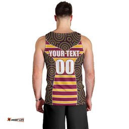 NRL - Boncos Men Tank Top Mix Dot Aboriginal