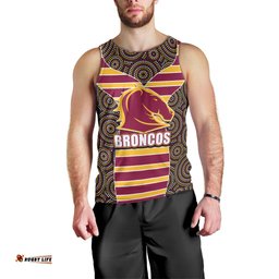 NRL - Boncos Men Tank Top Mix Dot Aboriginal