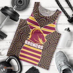 NRL - Boncos Men Tank Top Mix Dot Aboriginal