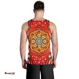 Aboriginal Men's Tank Top - Indigenous Art Patterns Ver01
