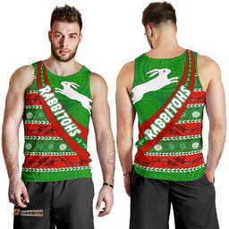 South Sydney Rabbitohs Aboriginal Men Tank Top Victorian Vibes