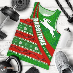 South Sydney Rabbitohs Aboriginal Men Tank Top Victorian Vibes