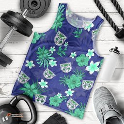 Custom Warriors Rugby Men Tank Top Beautiful Floral Pattern Spring Summer Vibe