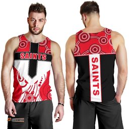 Saints Enthusiasm Men Tank Top St Kilda Indigenous