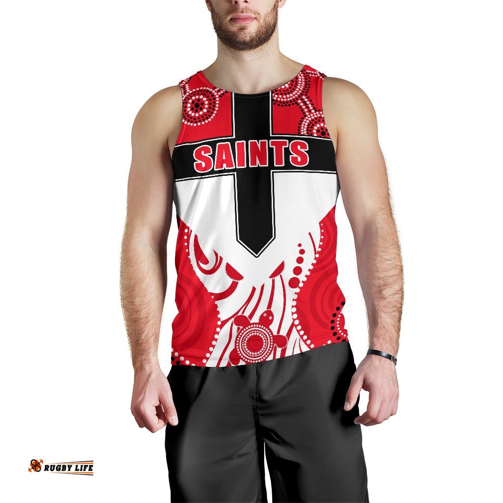 Saints Enthusiasm Men Tank Top St Kilda Indigenous