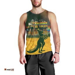 Matildas Pride Men Tank Top LGBT Kangaroo Australian Proud