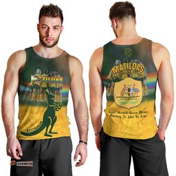Matildas Pride Men Tank Top LGBT Kangaroo Australian Proud