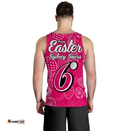 Sydney Sixers Cricket Happy Easter Day Men Tank Top Simple Style
