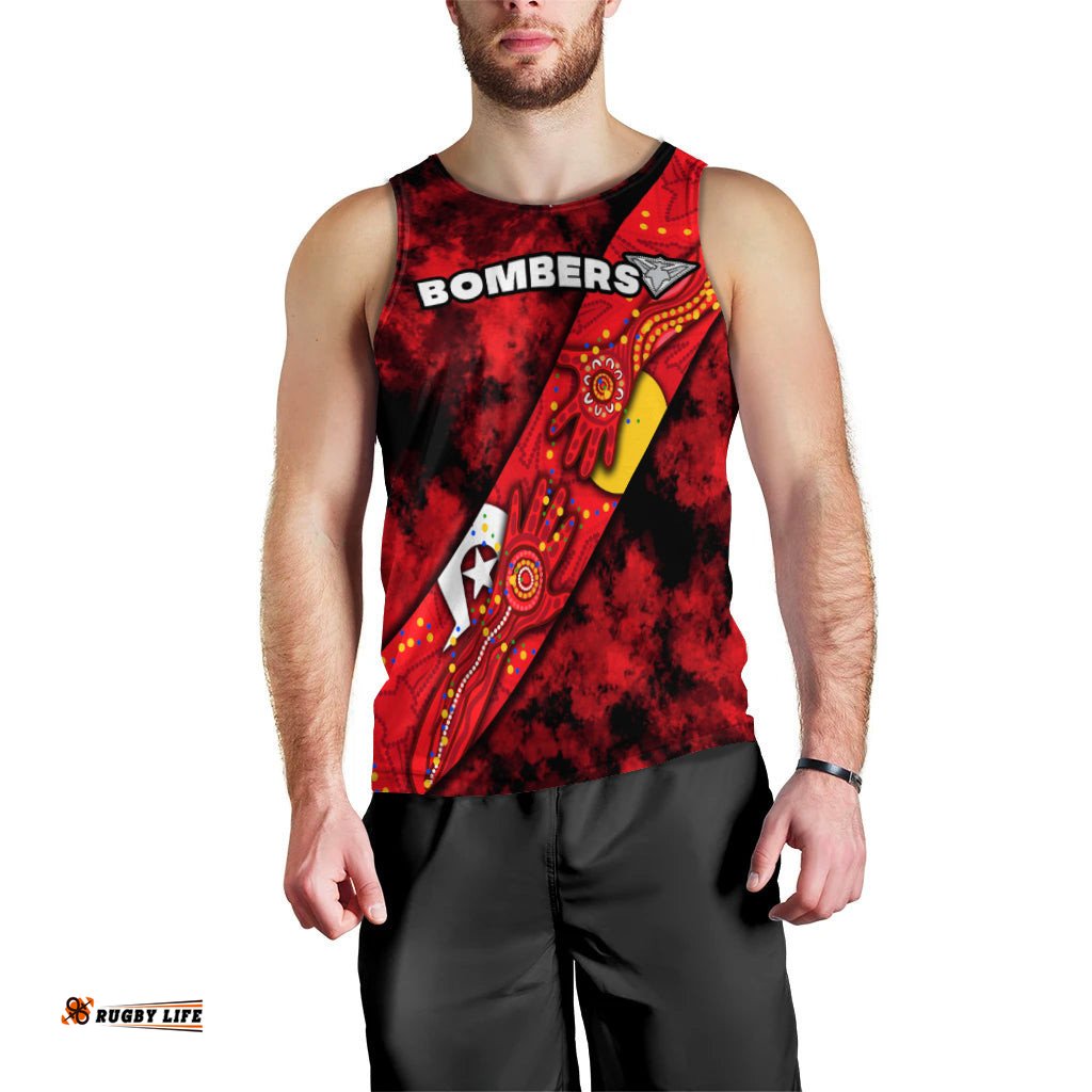 Bombers NAIDOC Week Men's Tank Top Essendon Aboriginal Special Version
